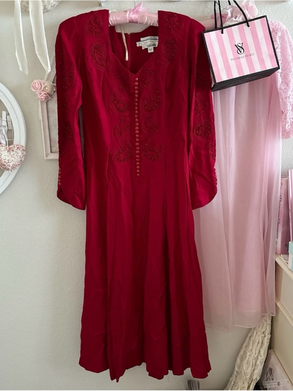 vintage Kathie Lee for Plaza South Size 6 90’s A-line, Coquette, Whimsigoth GUC